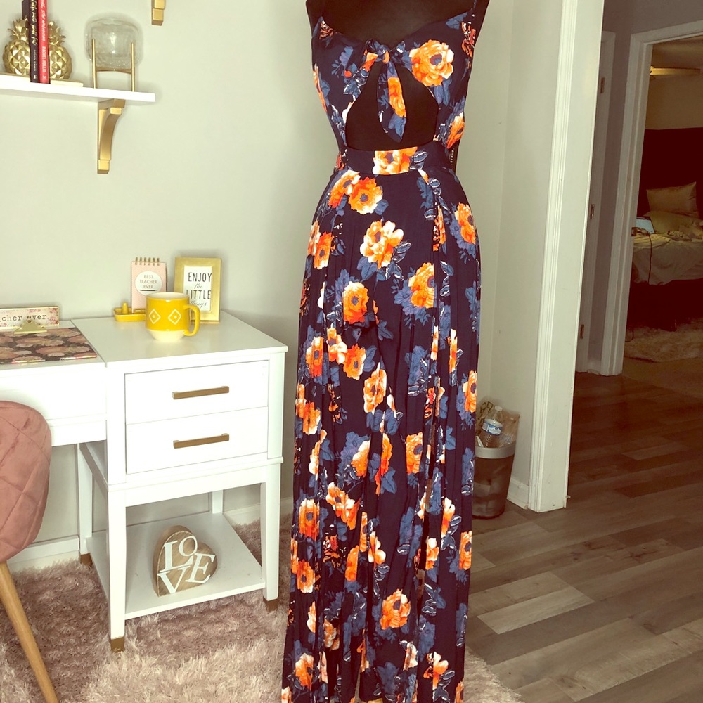 Navy blue romper